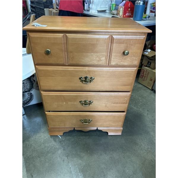 SHERMAG MAPLE 4 DRAWER DRESSER