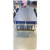 Image 2 : ARTICLE DINING SET WITH GLASS TOP, AND 4 UPHOLSTERED ARTICLE DINING CHAIRS, VERY GOOD CONDITION