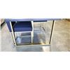 Image 5 : ARTICLE DINING SET WITH GLASS TOP, AND 4 UPHOLSTERED ARTICLE DINING CHAIRS, VERY GOOD CONDITION