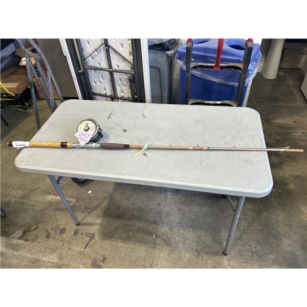 VINTAGE FISHING ROD WITH STEELITE REEL