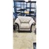 Image 1 : OVERSIZED LIVING CHAIR WITH WOOD ACCENT