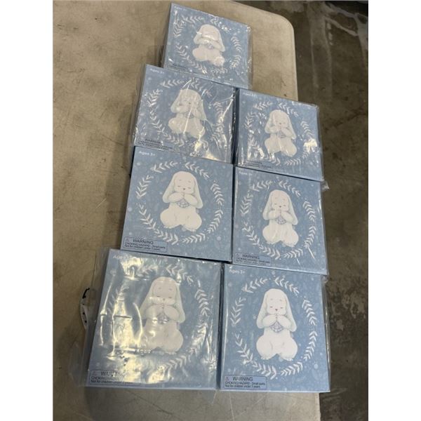 7 NEW BABY RABBIT GIFT SETS WITH BOOK AND STUFFY