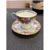 Image 4 : ASIAN VASE, GLASS WATER  TEA POT, CUP AND SAUCER