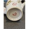 Image 7 : ASIAN VASE, GLASS WATER  TEA POT, CUP AND SAUCER