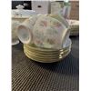 Image 8 : LOT OF MINTON CHINA - BALA PLATTER AND SERVING DISH, VANESSA CUPS, SAUCERS, CREAM, AND SUGAR