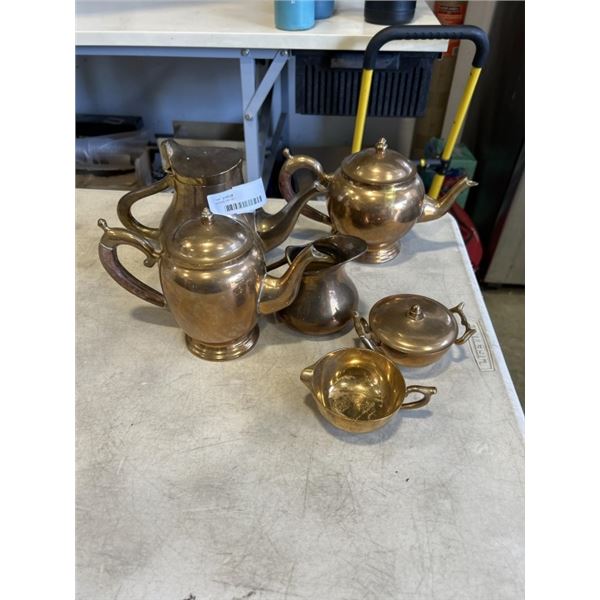 BRASS TEA SET