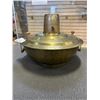 Image 2 : CAST IRON PAN AND ANTIQUE BRASS CAKE POT