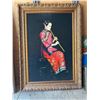 Image 1 : Framed Painting of Woman With Flute
