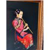 Image 2 : Framed Painting of Woman With Flute