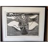 Image 3 : Mary Okheena Linocut “Outside of Naoyat”