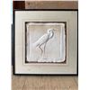 Image 1 : Framed Paper Relief Art of Egret