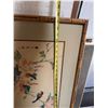 Image 3 : Framed Asian Floral and Bird Print 22x27in