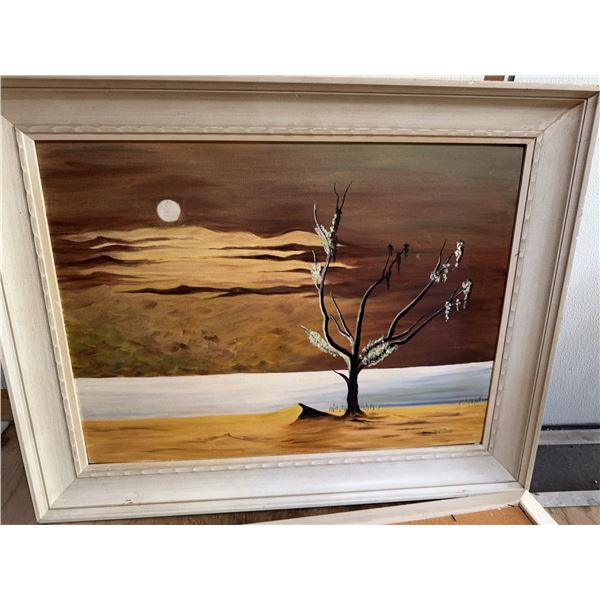 Reeves Framed Landscape Painting on Canvas