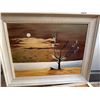 Image 1 : Reeves Framed Landscape Painting on Canvas