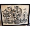 Image 1 : Patrick Albert Drawing of Children, 1987