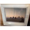 Image 2 : Framed Photograph of Pyramids at Sunset
