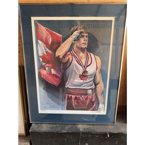 Signed S. Cohen Canadian Athlete Print