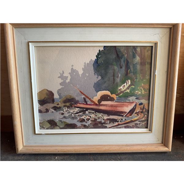 Mildred Valley Thornton Watercolor Log on the