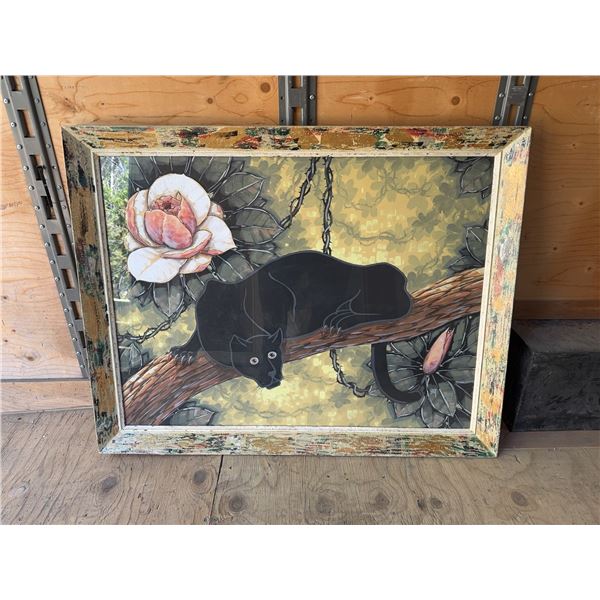 Original Oil Painting by Seay 'The Black Pan­