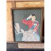 Image 2 : Framed Painting of Soldier on Moose