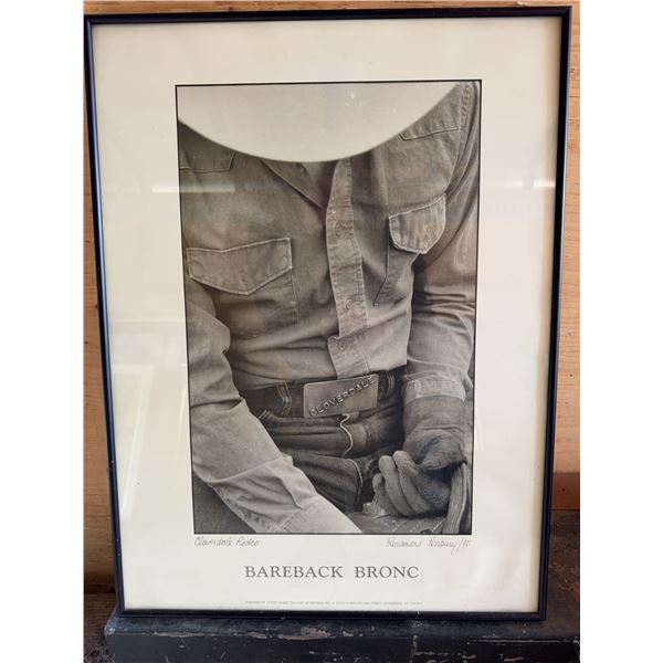 Bareback Bronc Framed Print by Richmond