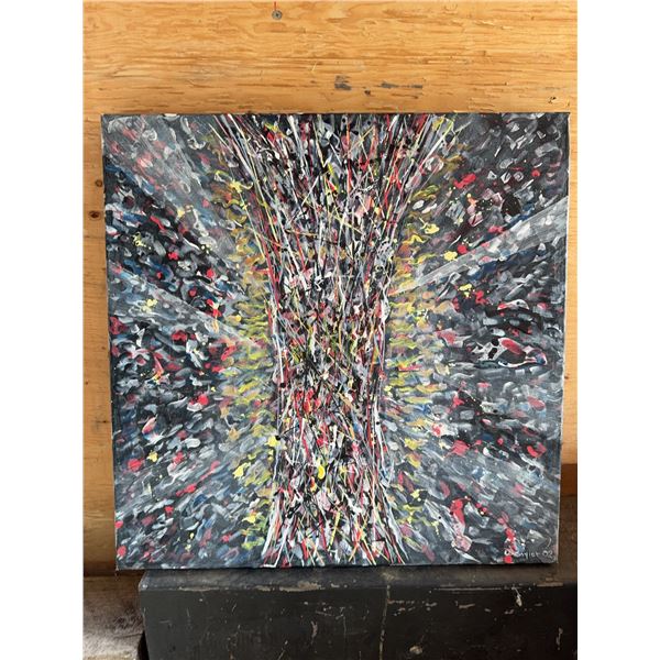 Abstract Acrylic Painting on Canvas