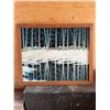Image 1 : Birch Forest Painting in Wooden Frame