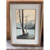 Image 3 : Framed Landscape Watercolor by B. Brady