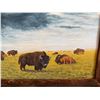 Image 3 : Buffalo Herd Oil Painting by A. Coulter