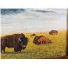 Image 5 : Buffalo Herd Oil Painting by A. Coulter