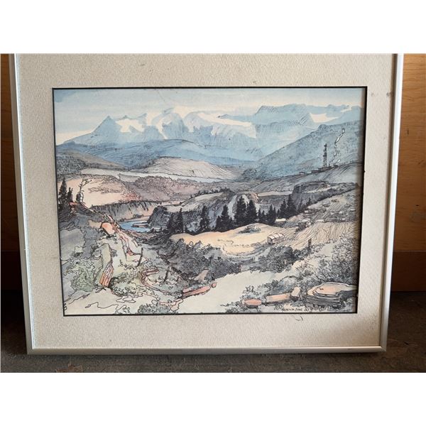 Meredith Bass 1980 Landscape Illustration
