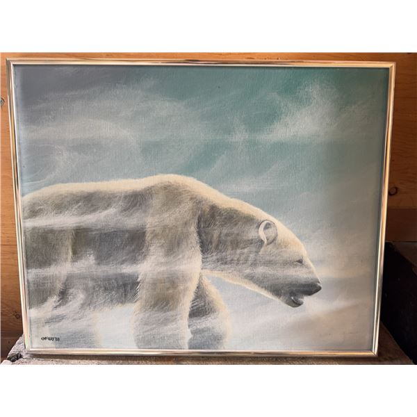 Earl McKay Polar Bear Painting, 1988
