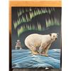 Image 1 : Polar Bear and Aurora by Emckay, 2017