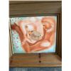 Image 3 : Framed Surrealist Couple Painting