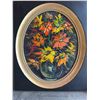 Image 2 : Floral Oil Painting in Oval Frame