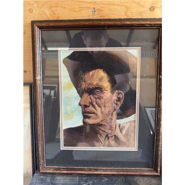 Framed Portrait of Cowboy