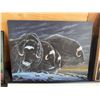 Image 4 : Musk Oxen Painting on Canvas by Ethinger