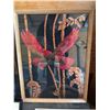 Image 3 : Framed Embossed Parrot Artwork