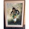 Image 2 : Framed Painting of Native American Dancer