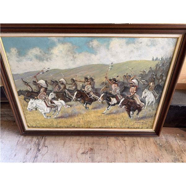 M. Longstreet Western Native American Oil