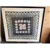 Image 3 : Framed Tapa Cloth Textile Art 30" x 30"