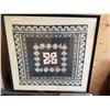 Image 4 : Framed Tapa Cloth Textile Art 30" x 30"