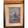 Image 1 : T. Readman Oil Painting, Boats on Water