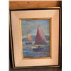 Image 2 : T. Readman Oil Painting, Boats on Water