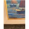 Image 3 : T. Readman Oil Painting, Boats on Water