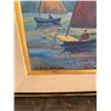 Image 4 : T. Readman Oil Painting, Boats on Water