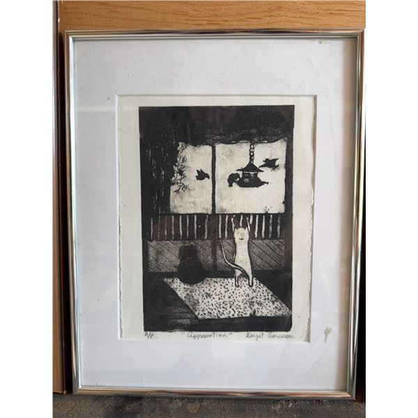 Birgit Sørensen Etching "Aggravation" A/P