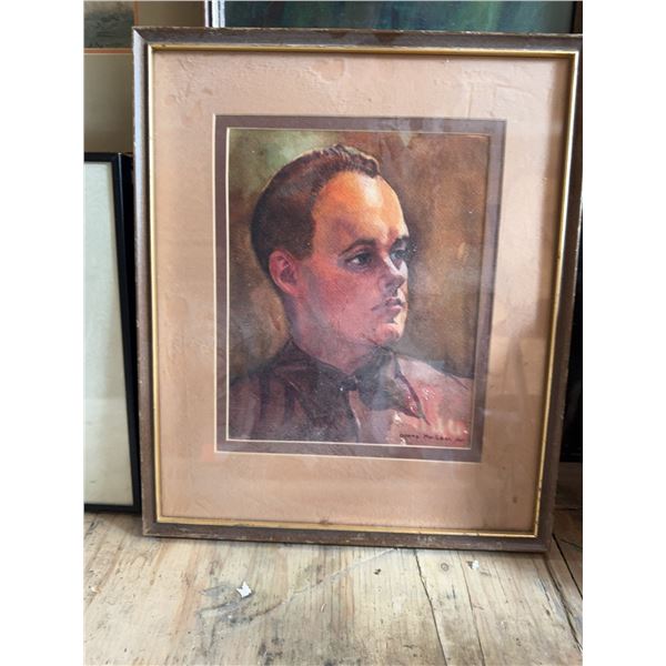 Donna MacLean 1983 Watercolor Portrait