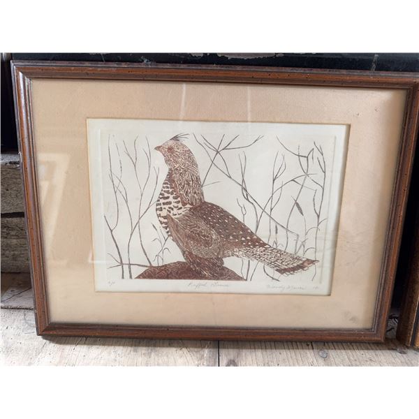 Wendy Mason Signed Ruff Grouse Print