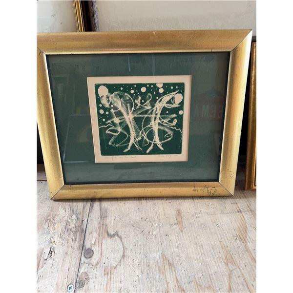 Adele Engle 1972 Print, Dancing in the Semi-D